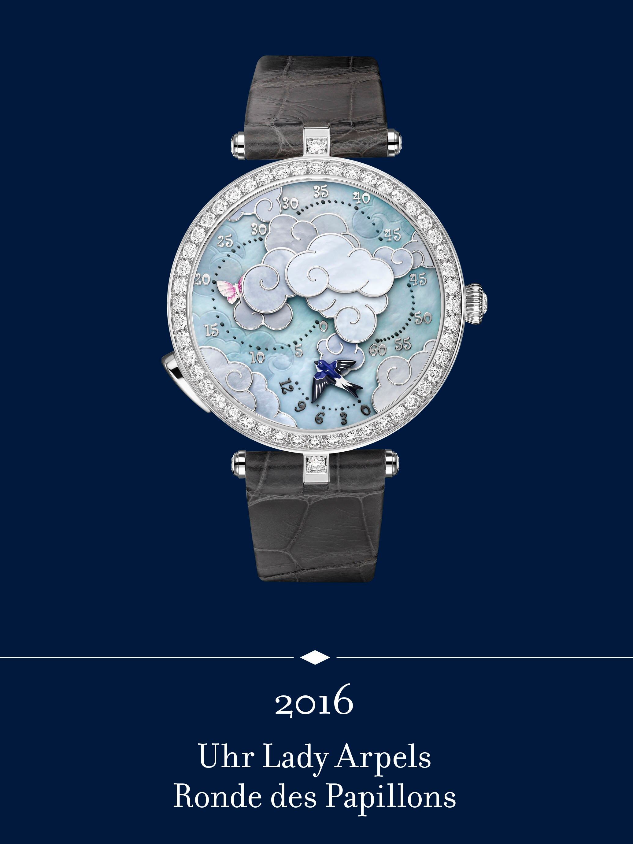 Uhr Lady Arpels Ronde des Papillons. Van Cleef & Arpels.