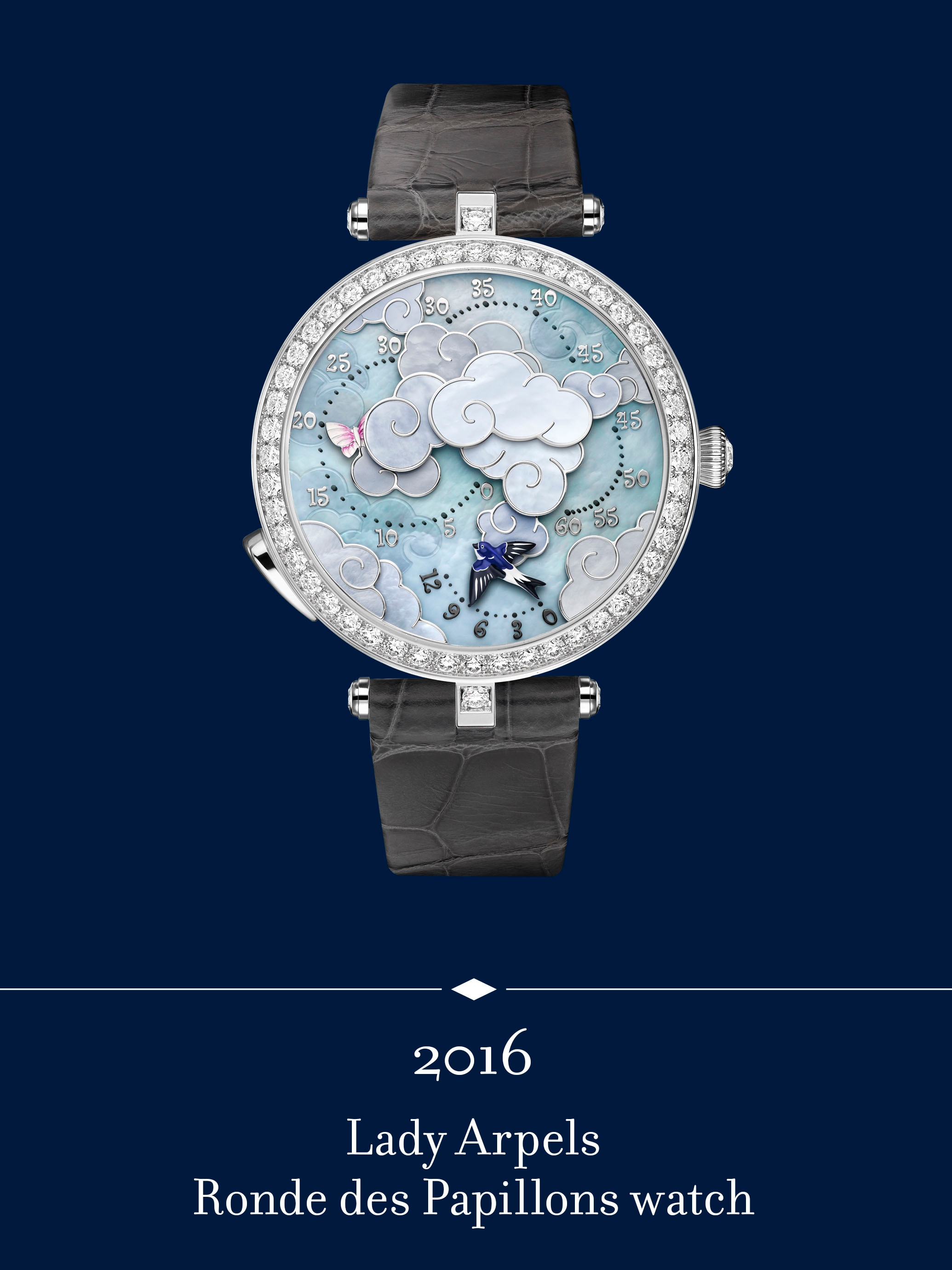 Lady Arpels Ronde des Papillons watch. Van Cleef & Arpels.