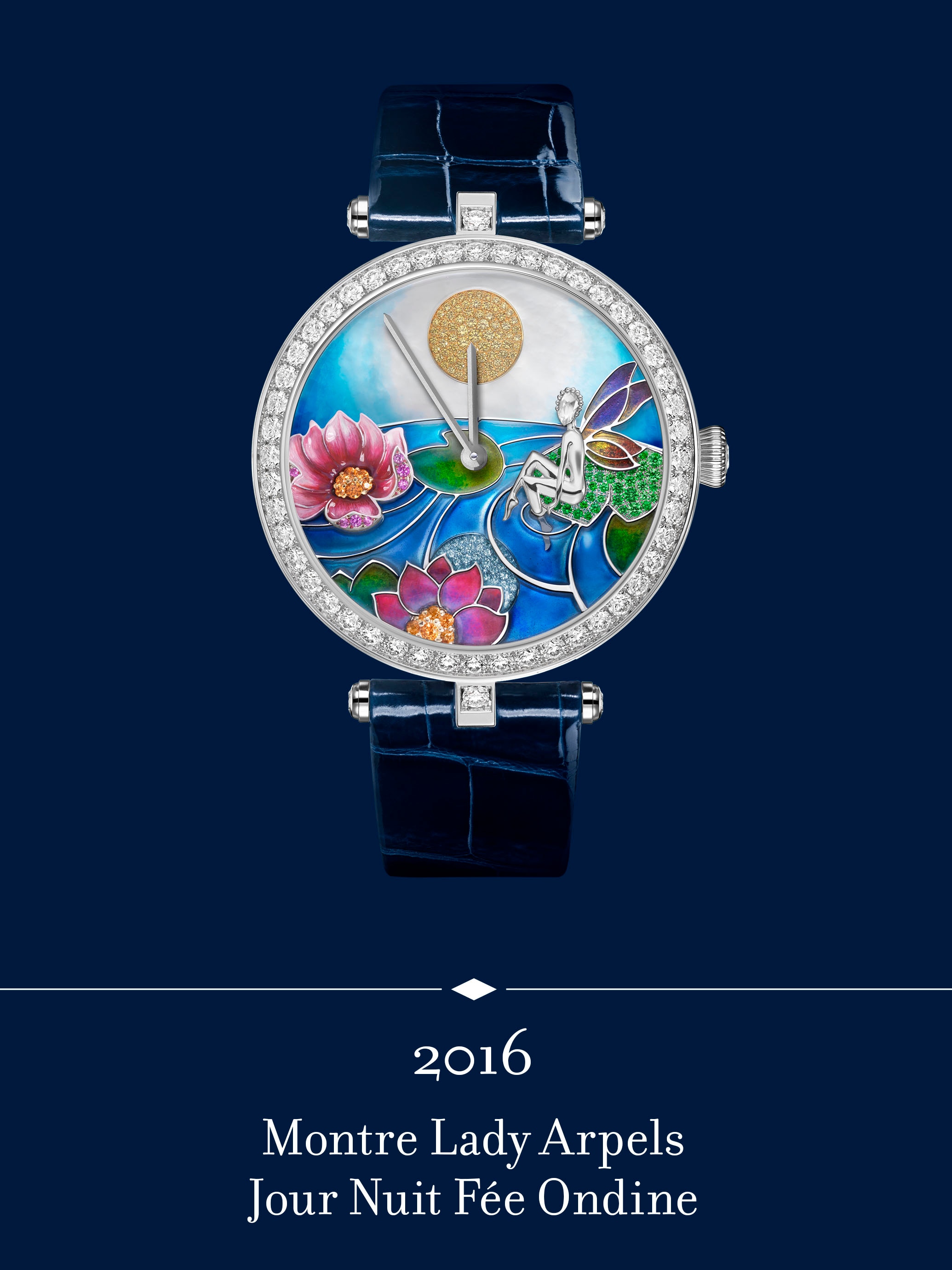 Montre Lady Arpels Jour Nuit Fée Ondine. Van Cleef & Arpels.