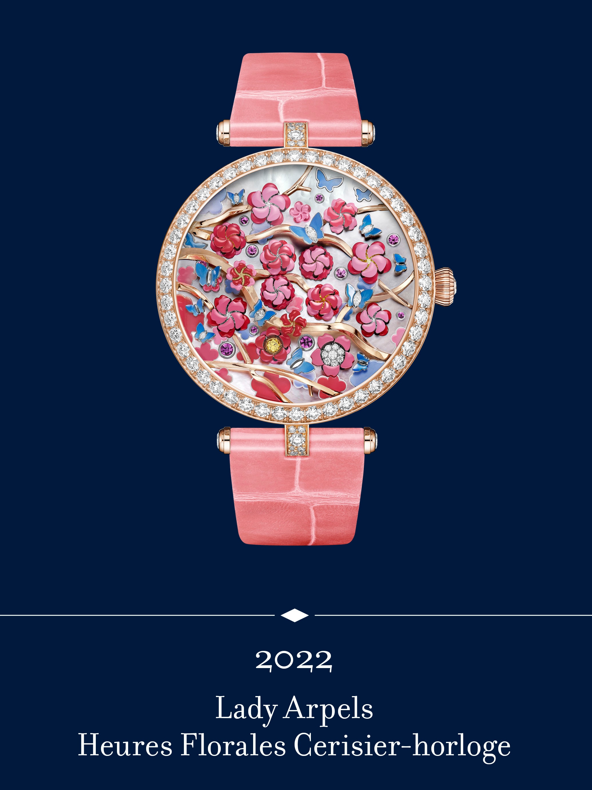Lady Arpels Heures Florales Cerisier-horloge. Van Cleef & Arpels.