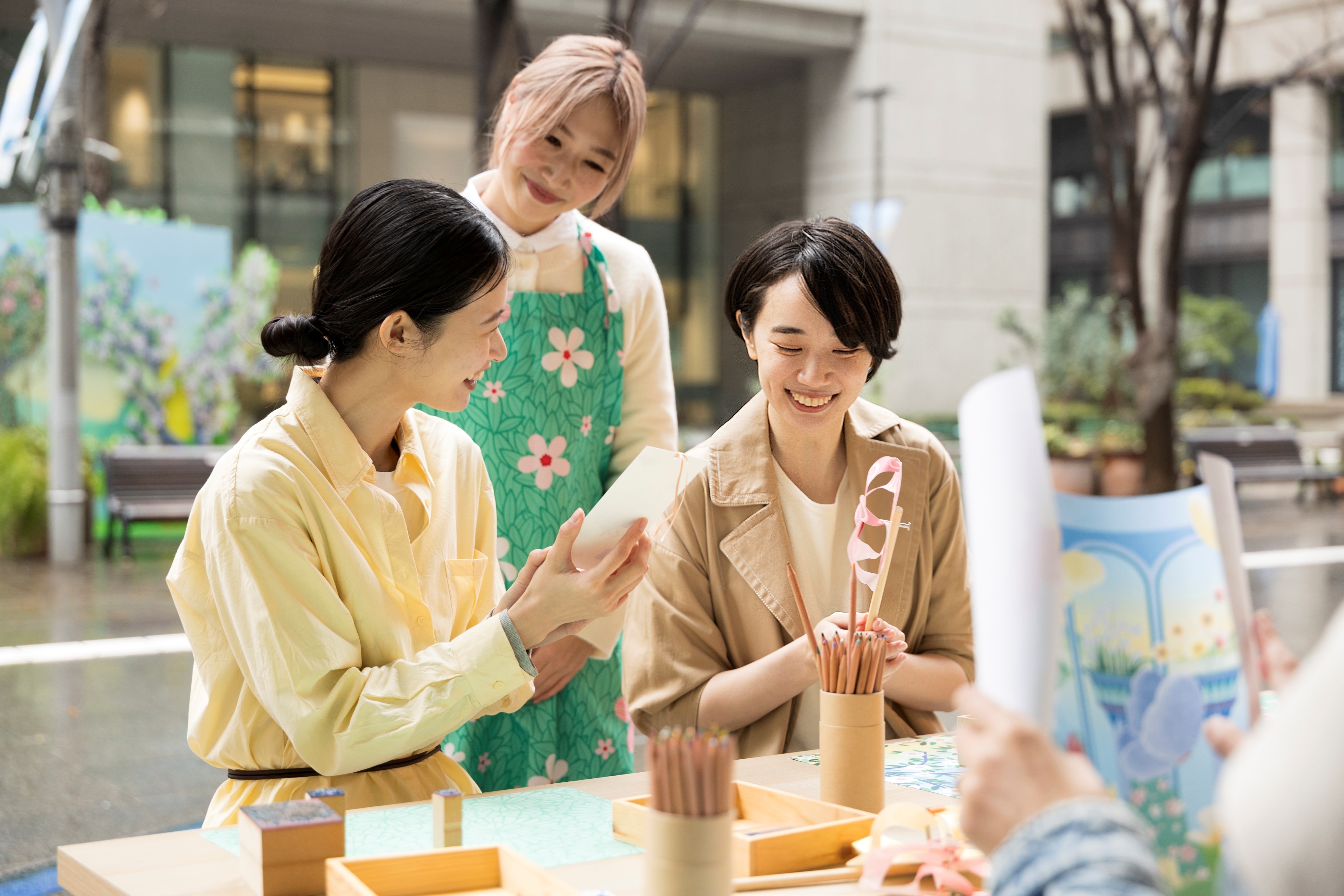 Spring is blooming in Marunouchi