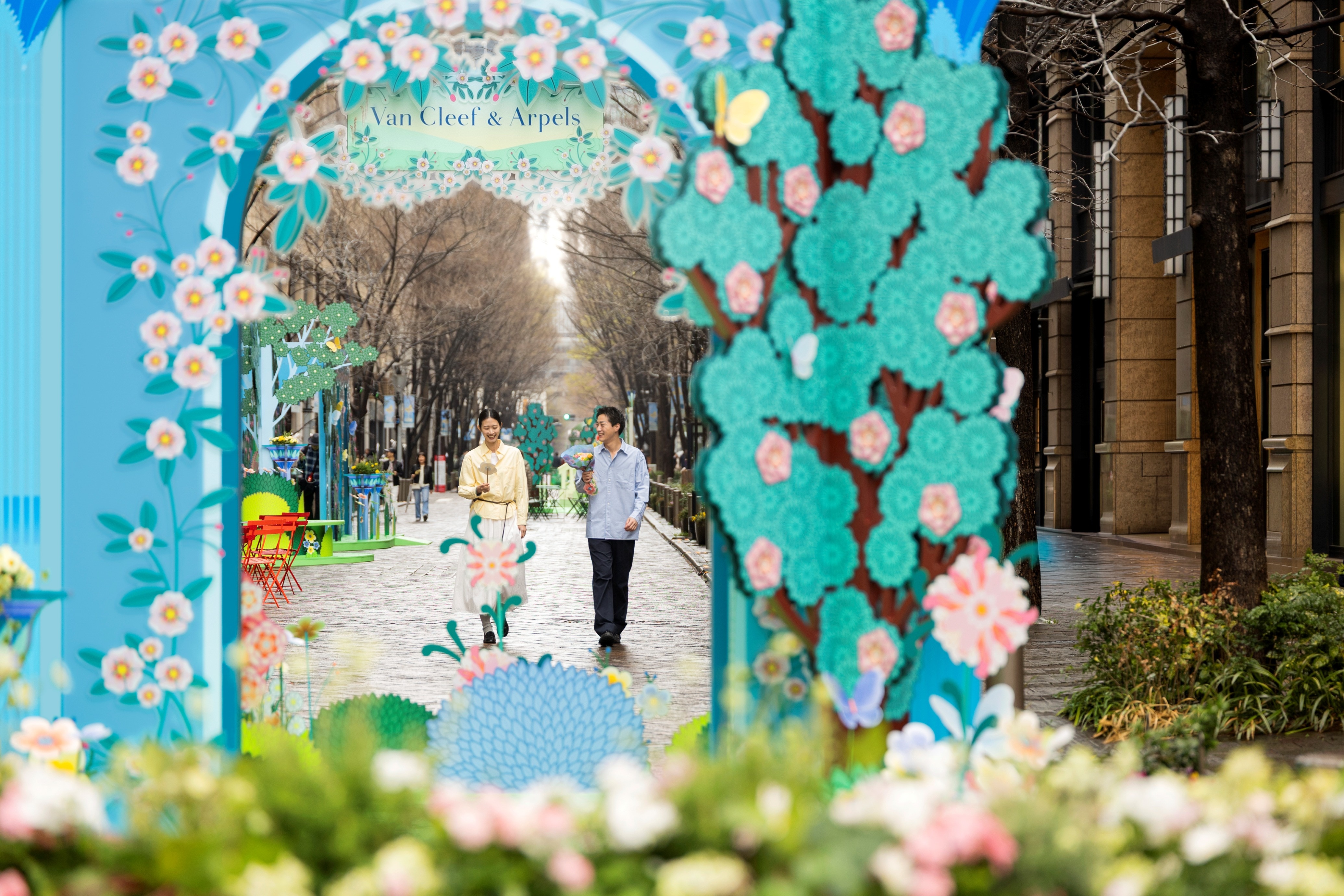 Spring is blooming in Marunouchi