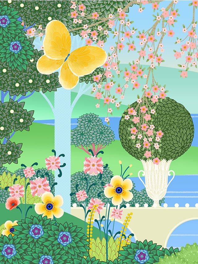 Spring is blooming in Marunouchi, Van Cleef & Arpels.