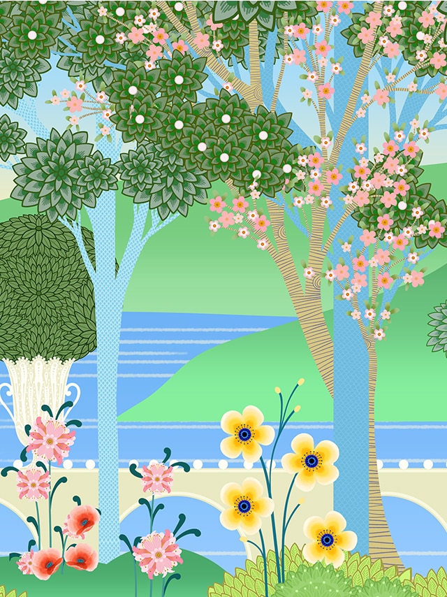 Spring is blooming in Marunouchi, Van Cleef & Arpels.