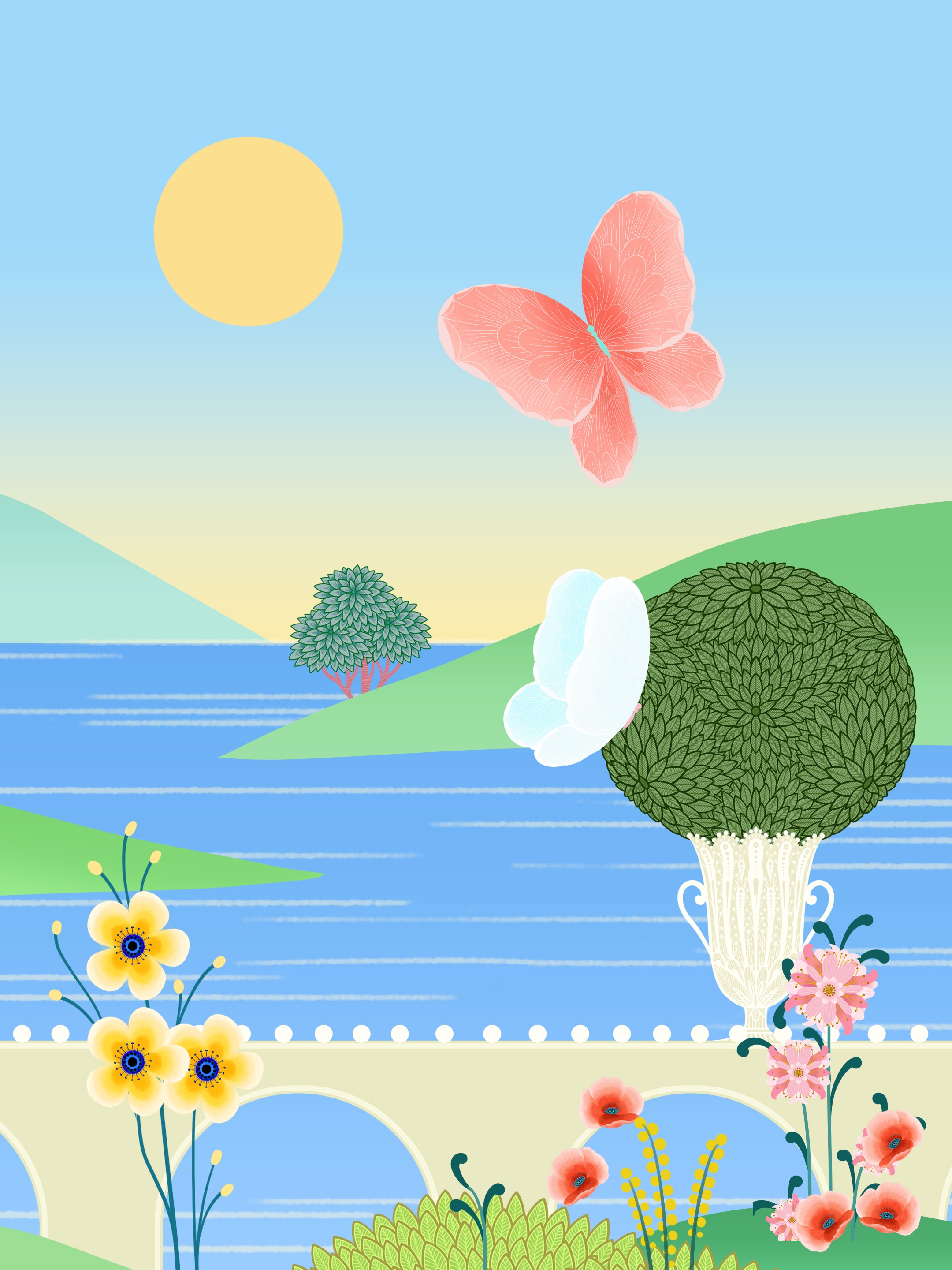 Spring is blooming in Marunouchi, Van Cleef & Arpels.