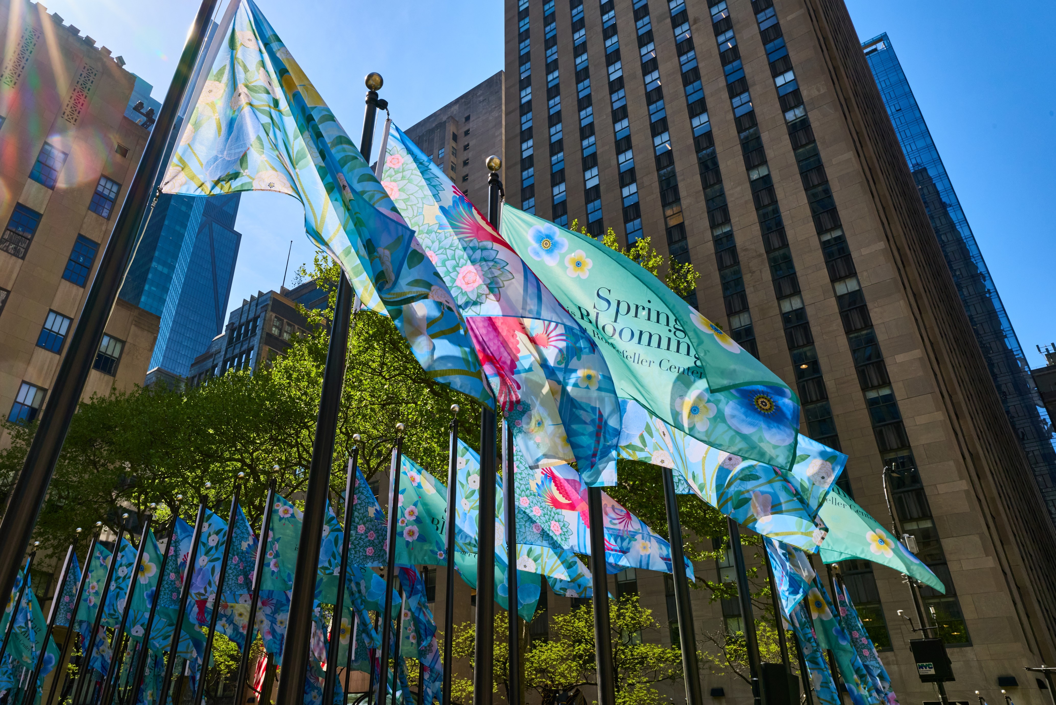 Spring is blooming at Rockefeller Center, Van Cleef & Arpels.