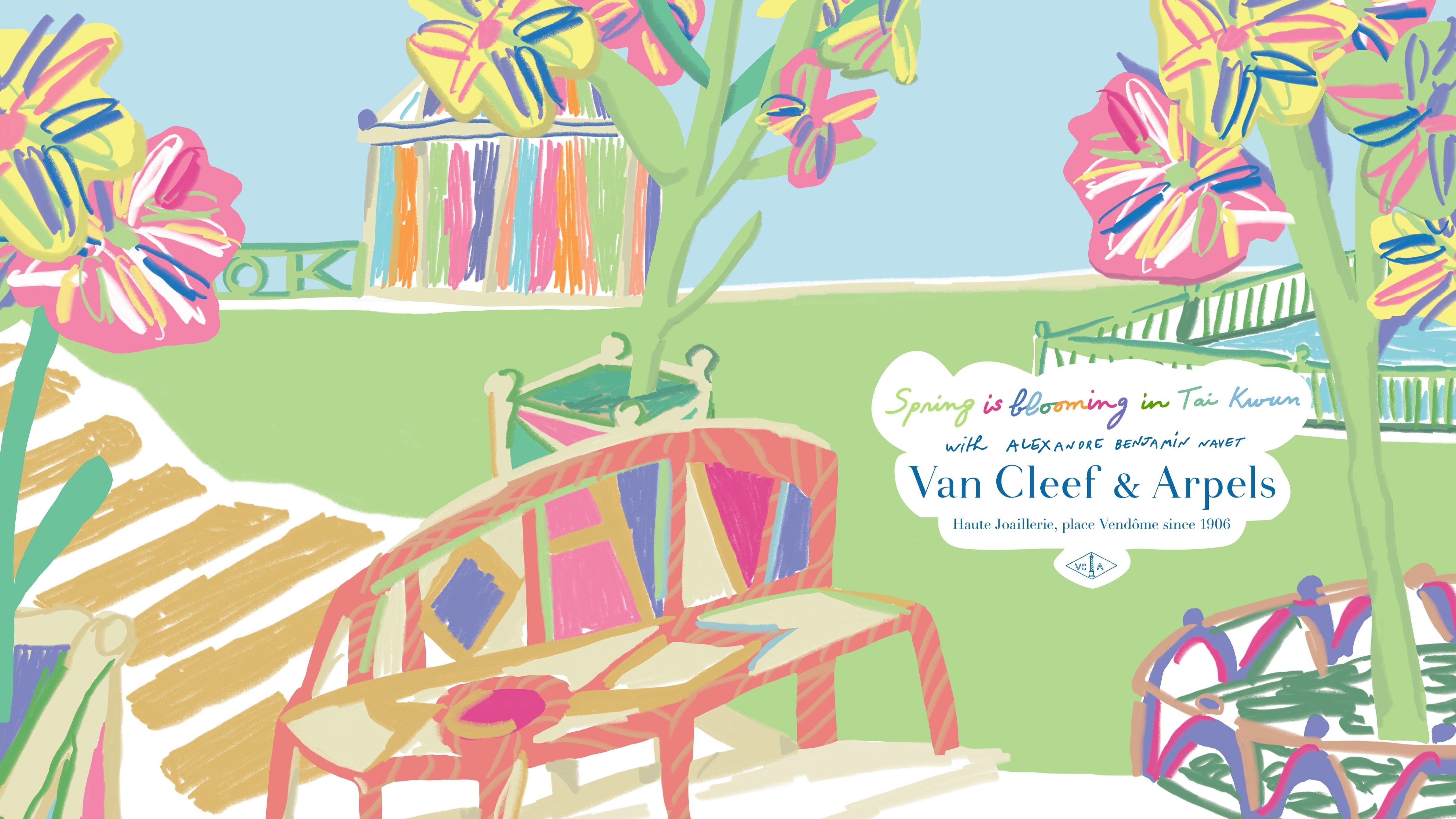 Spring brings renewal and a host of surprises to Tai Kwun in Central, Hong Kong. Van Cleef & Arpels.