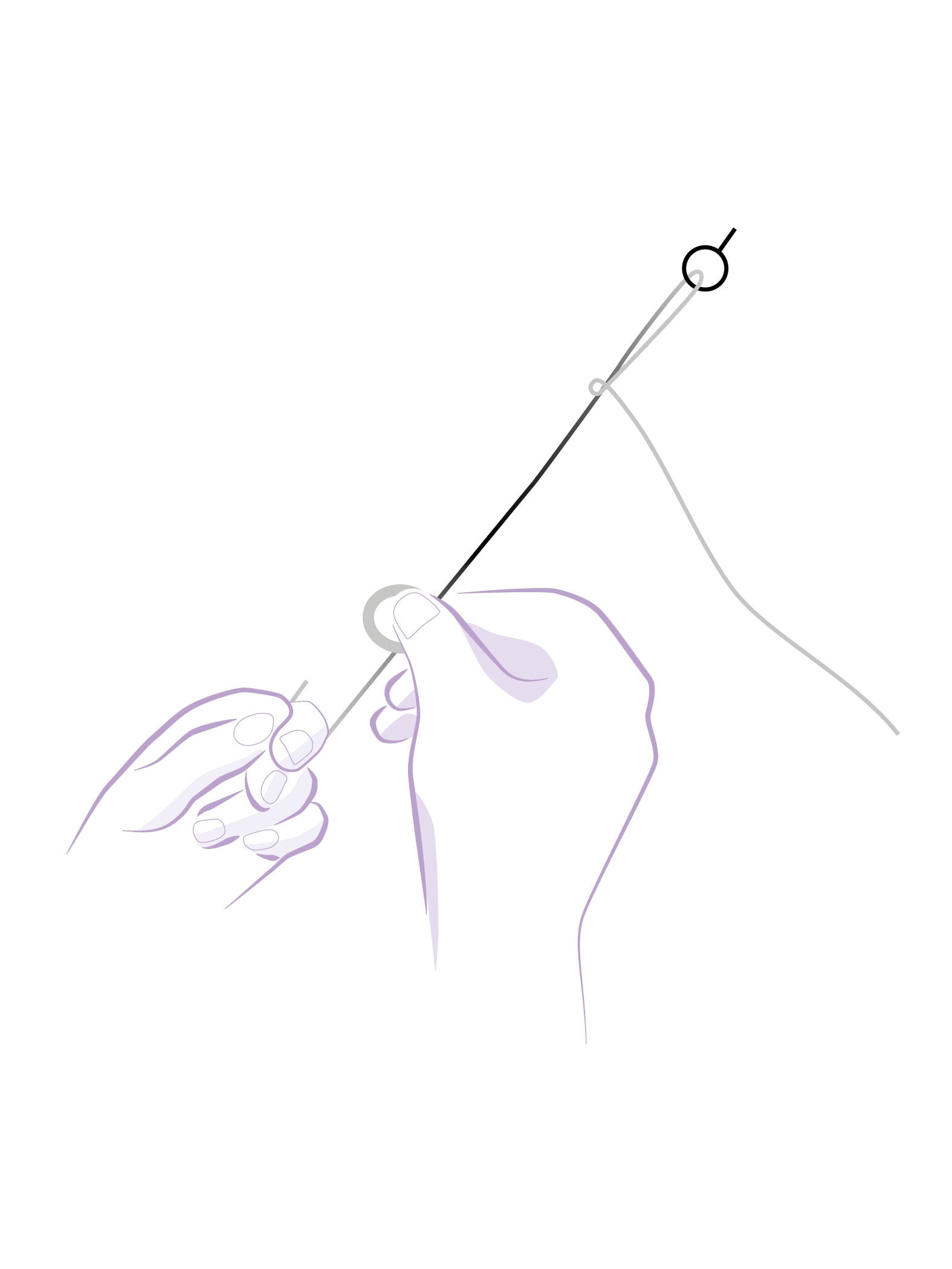 Drawing illustrating a polisher's work. Van Cleef & Arpels.
