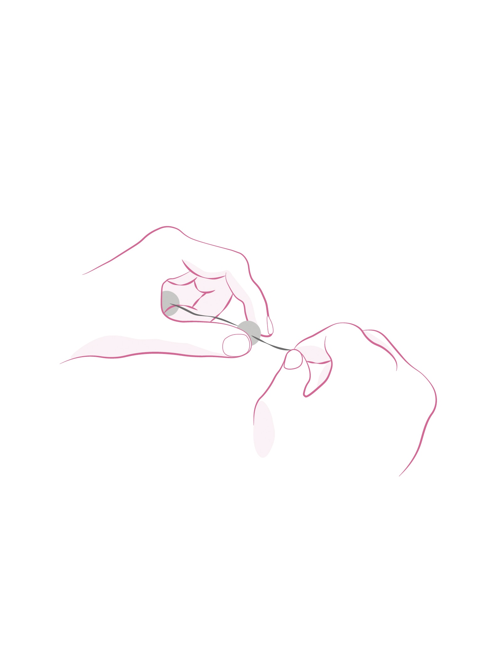 Polishing of a Perlée sweet clovers bracelet. Van Cleef & Arpels.
