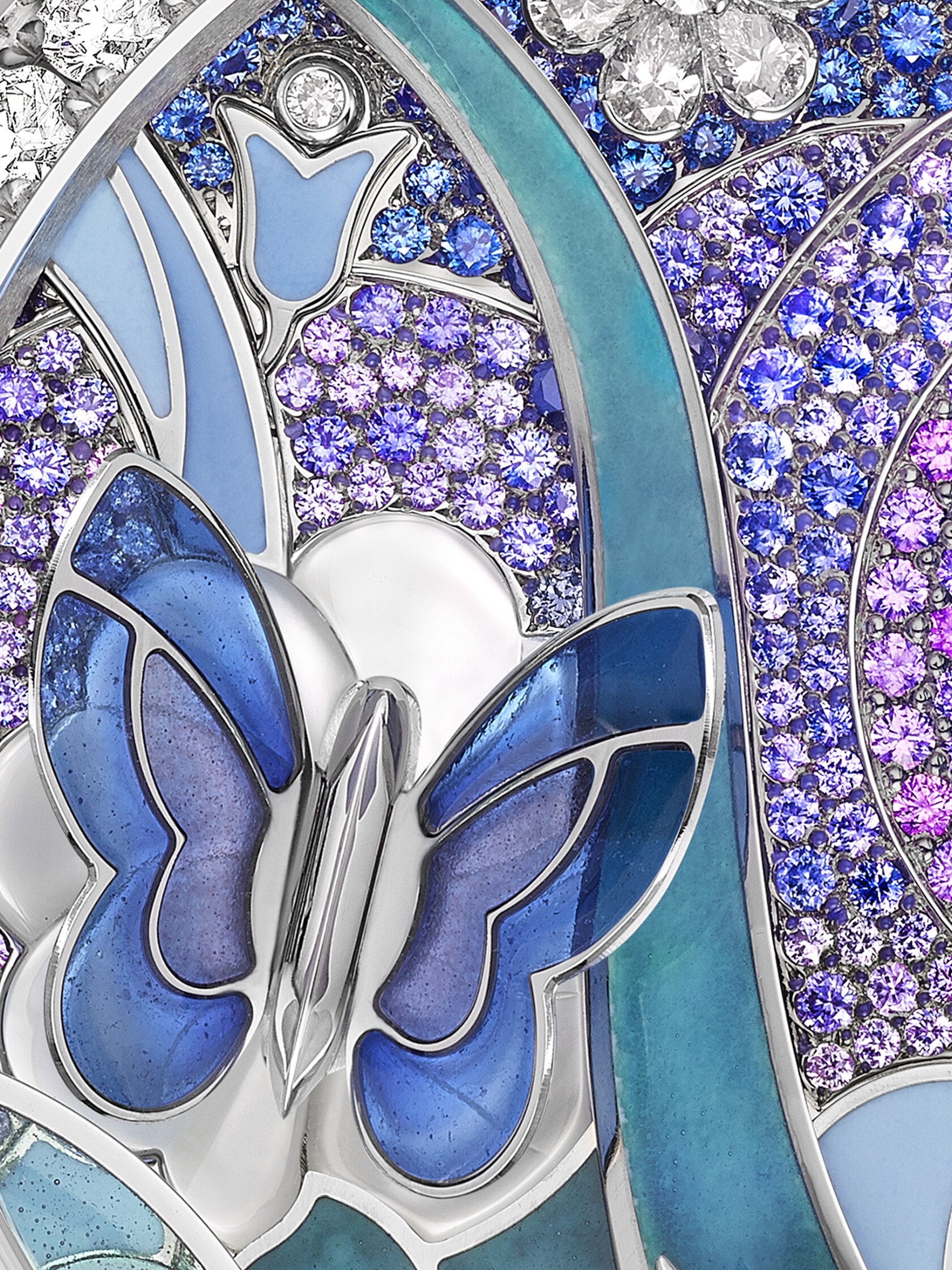 Lady Arpels Papillon Automate watch, Poetic Complications collection. Van Cleef & Arpels