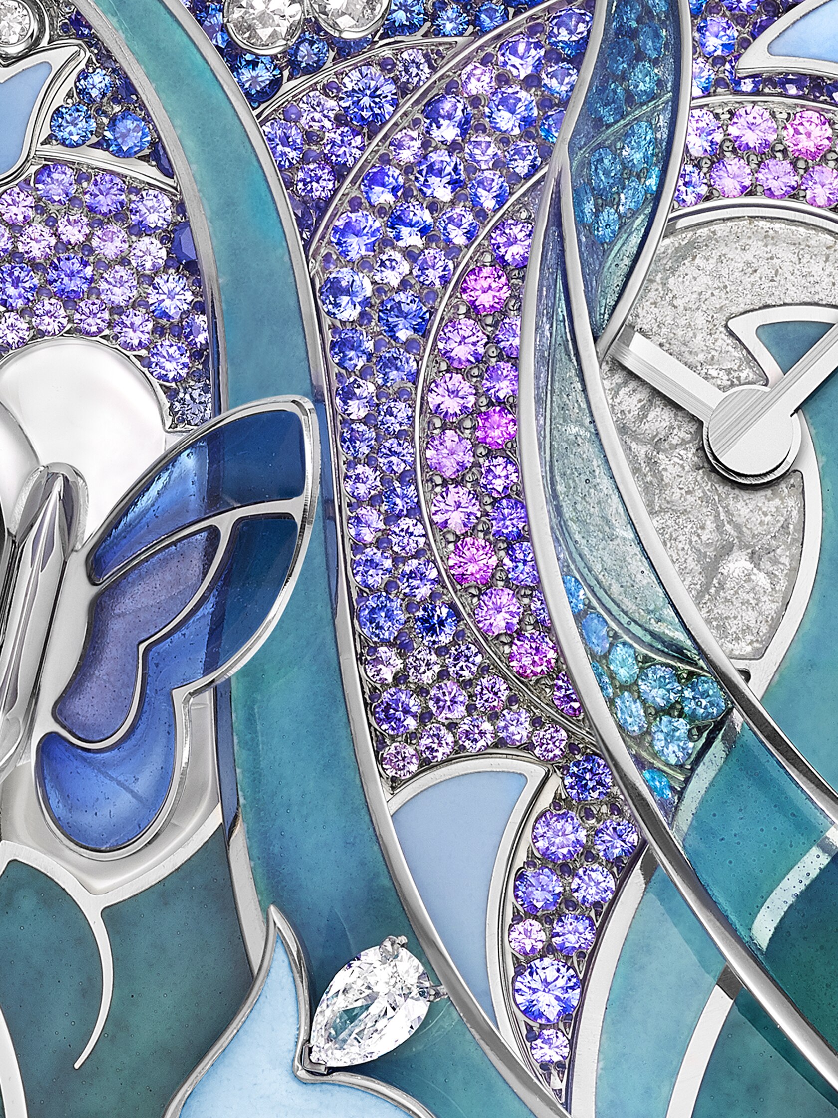 Lady Arpels Papillon Automate watch, Poetic Complications collection. Van Cleef & Arpels