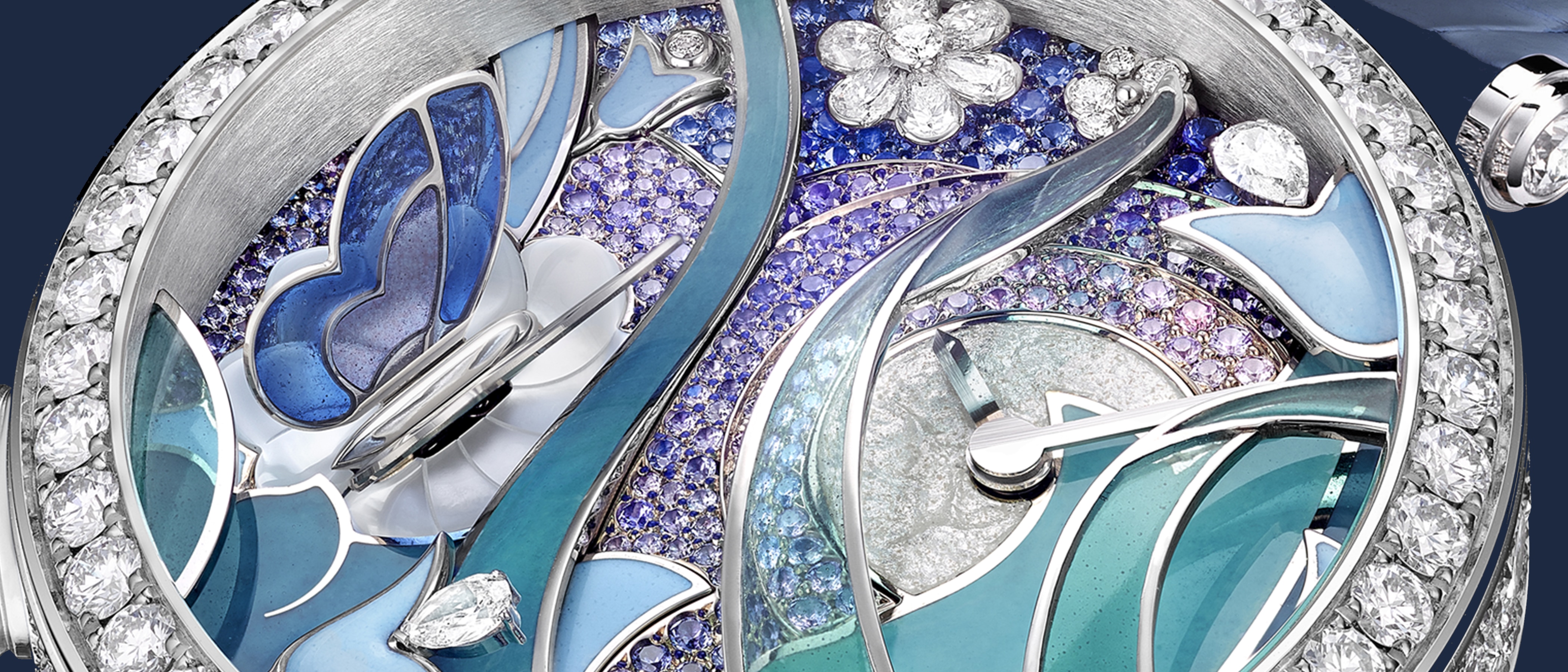 Lady Arpels Papillon Automate watch, Poetic Complications collection. Van Cleef & Arpels