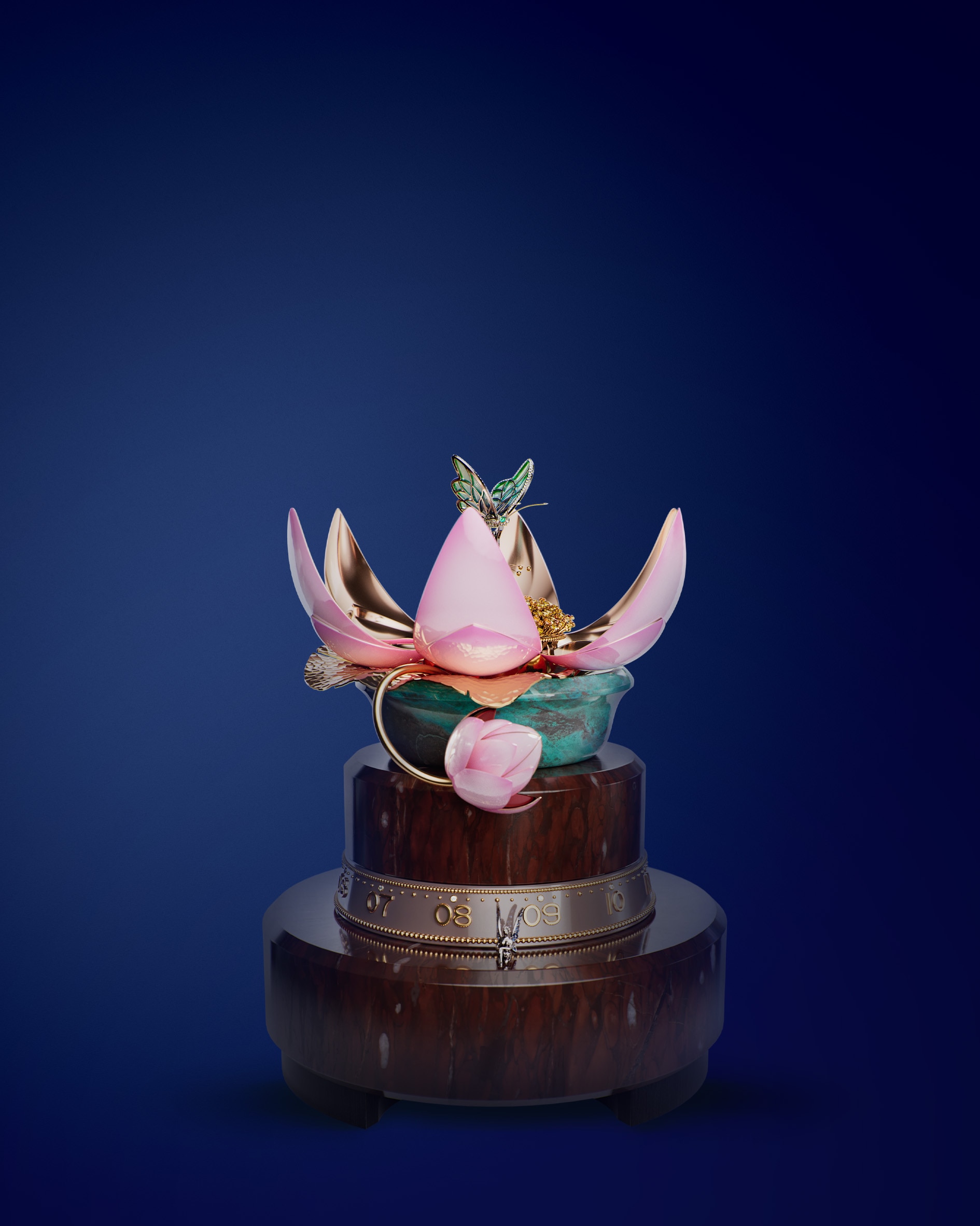 Floraison du Nénuphar automaton. Extraordinary Objects, Van Cleef & Arpels.