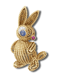 Rabbit clip, 1960 - Van Cleef & Arpels