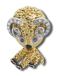Ram clip, 1967 - Van Cleef & Arpels