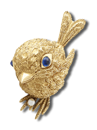 Paris sparrow clip, 1965 - Van Cleef & Arpels