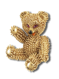 Teddy bear clip, 1963 - Van Cleef & Arpels
