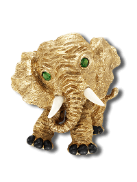 Elephant clip, 1968 - Van Cleef & Arpels
