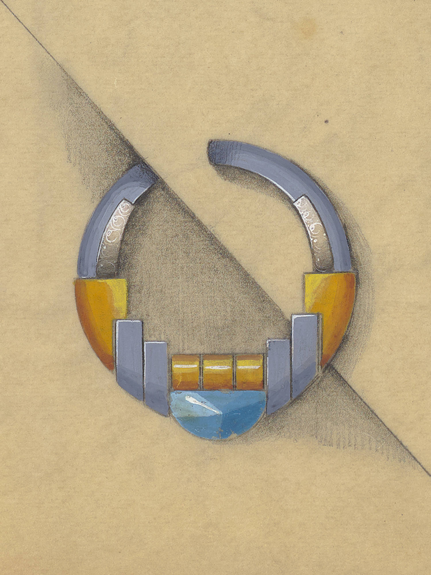 Broche Circle, por volta de 1930 - Van Cleef & Arpels