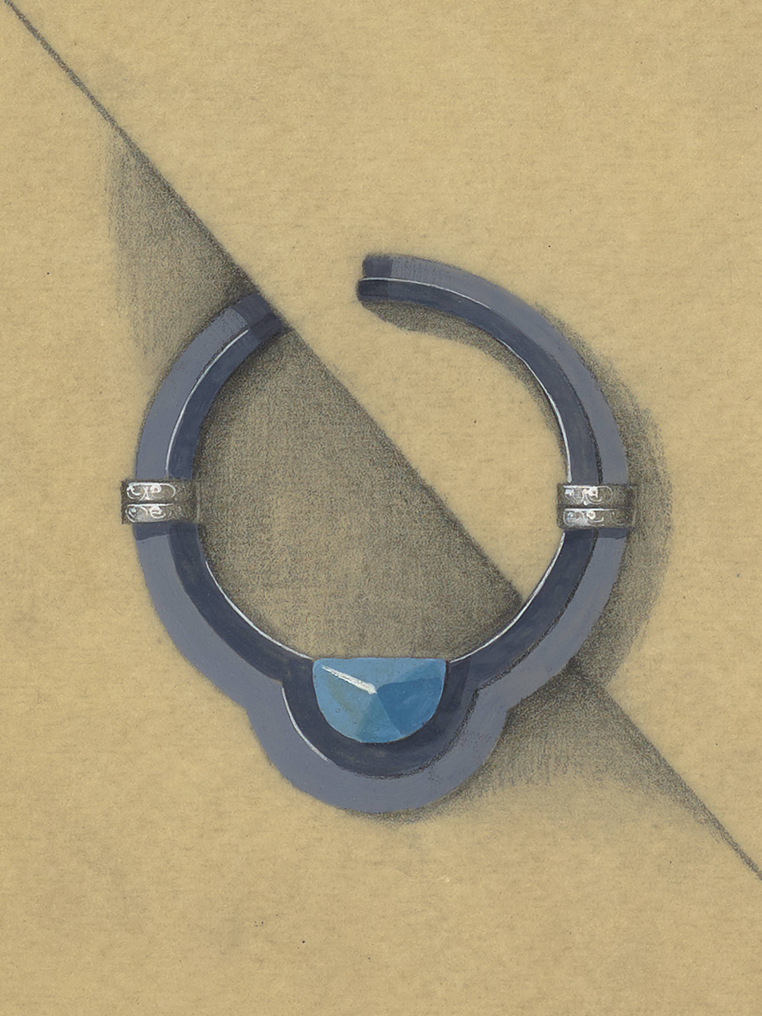 Broche Circle, por volta de 1930 - Van Cleef & Arpels