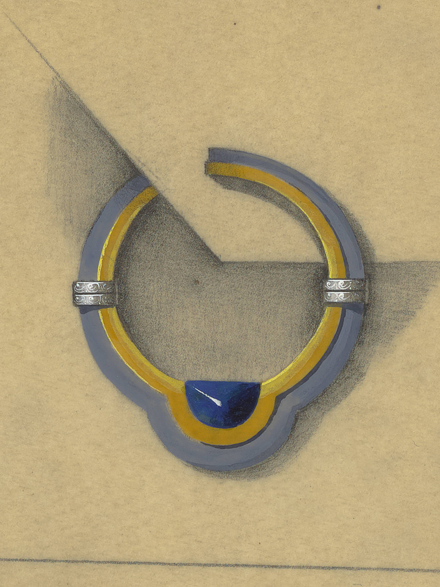 Broche Circle, por volta de 1930 - Van Cleef & Arpels