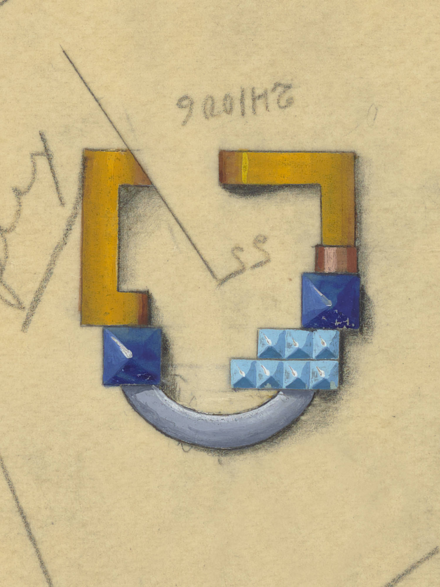 Broche Art Deco, por volta de 1930 - Van Cleef & Arpels