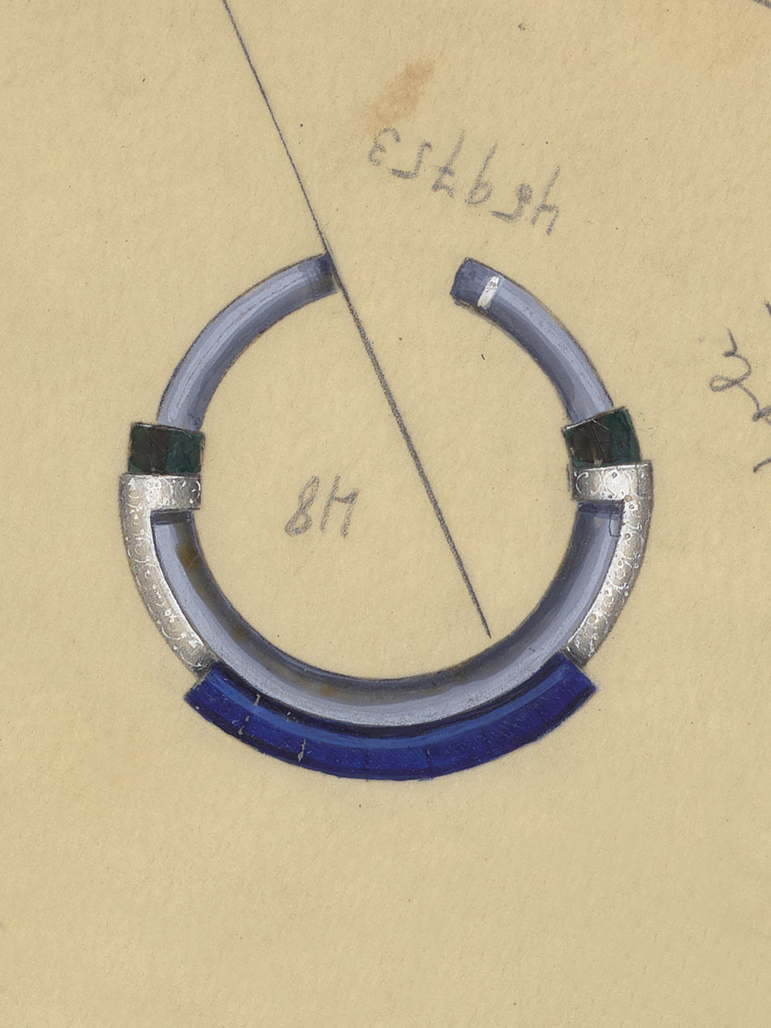 Broche Circle, por volta de 1930 - Van Cleef & Arpels