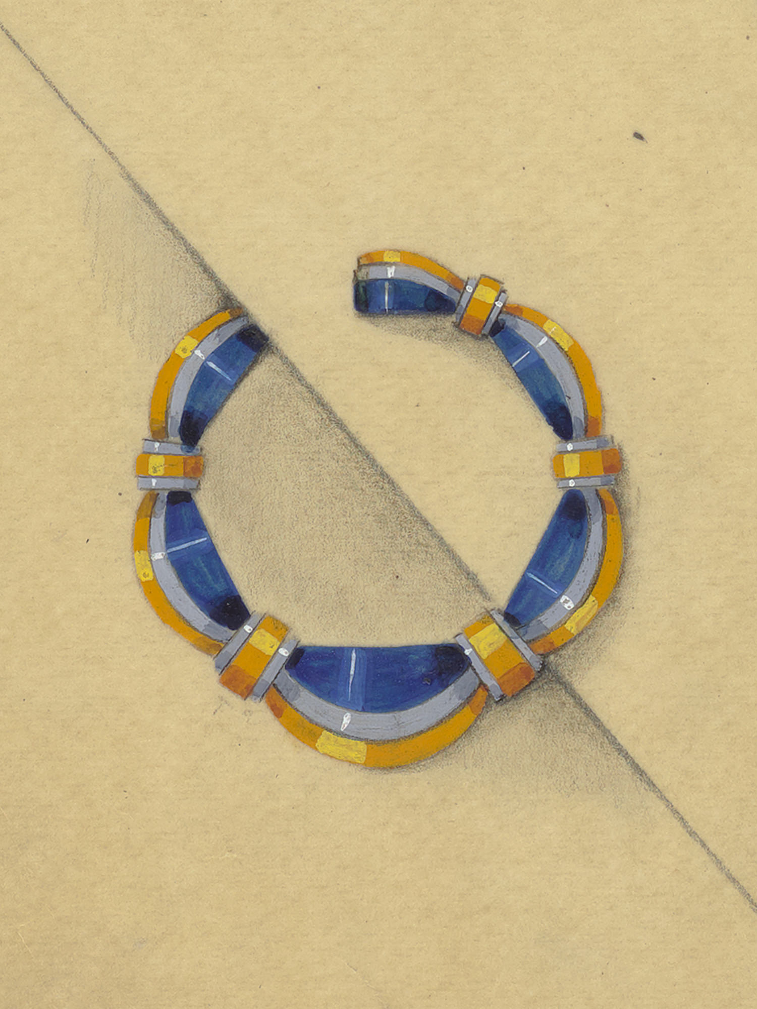 Broche Circle, por volta de 1930 - Van Cleef & Arpels