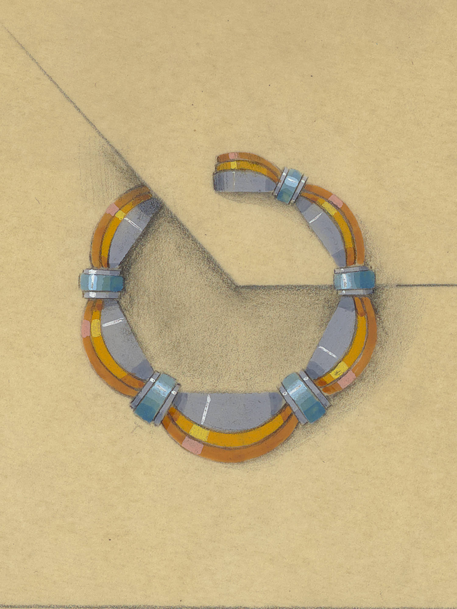 Broche Circle, por volta de 1930 - Van Cleef & Arpels