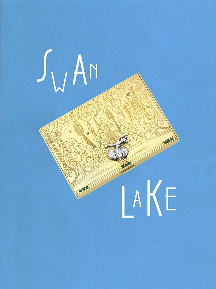 Swan Lake粉盒,1946年 - Van Cleef & Arpels