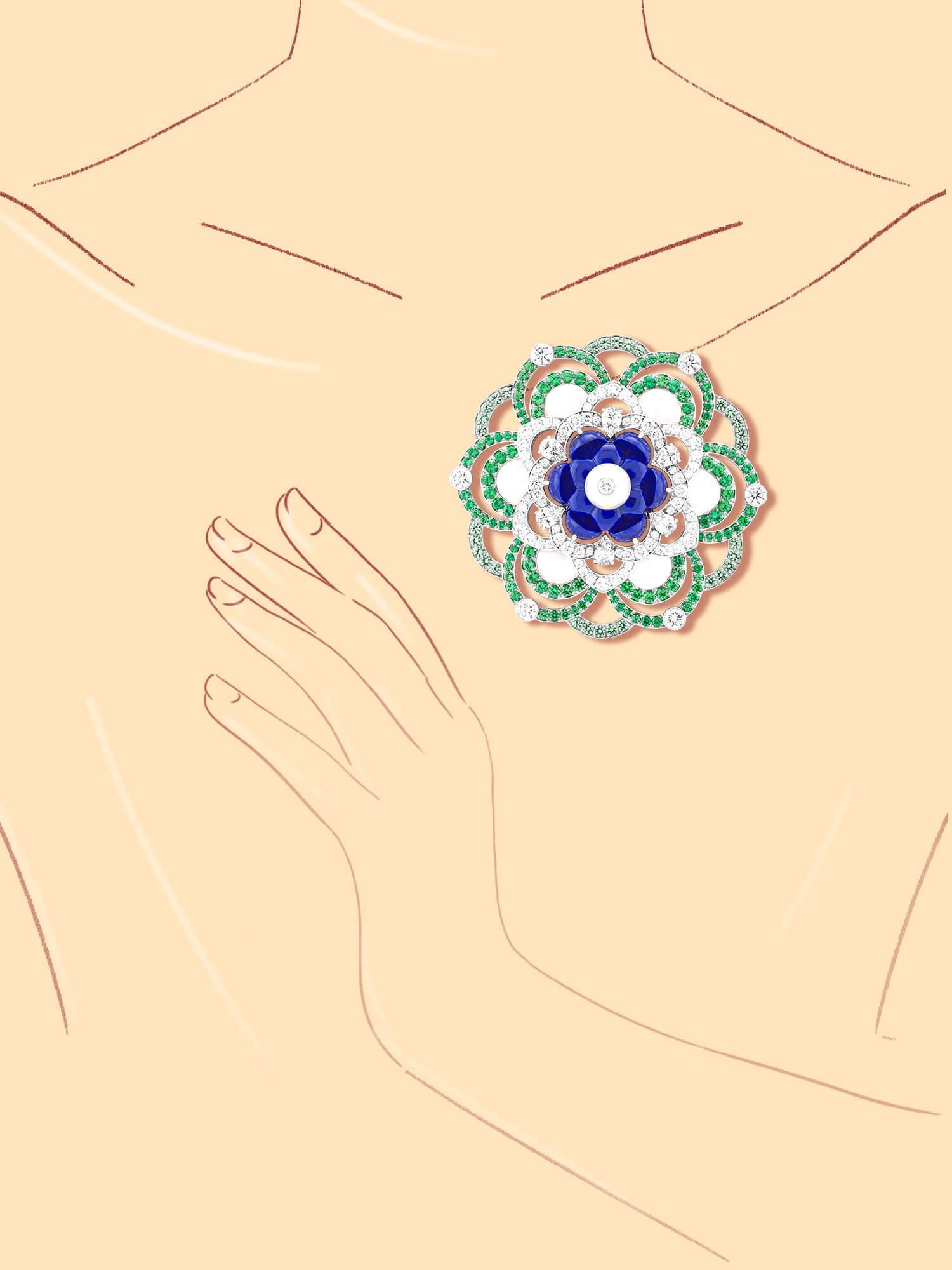 Mandala clip, 2017 - Van Cleef & Arpels