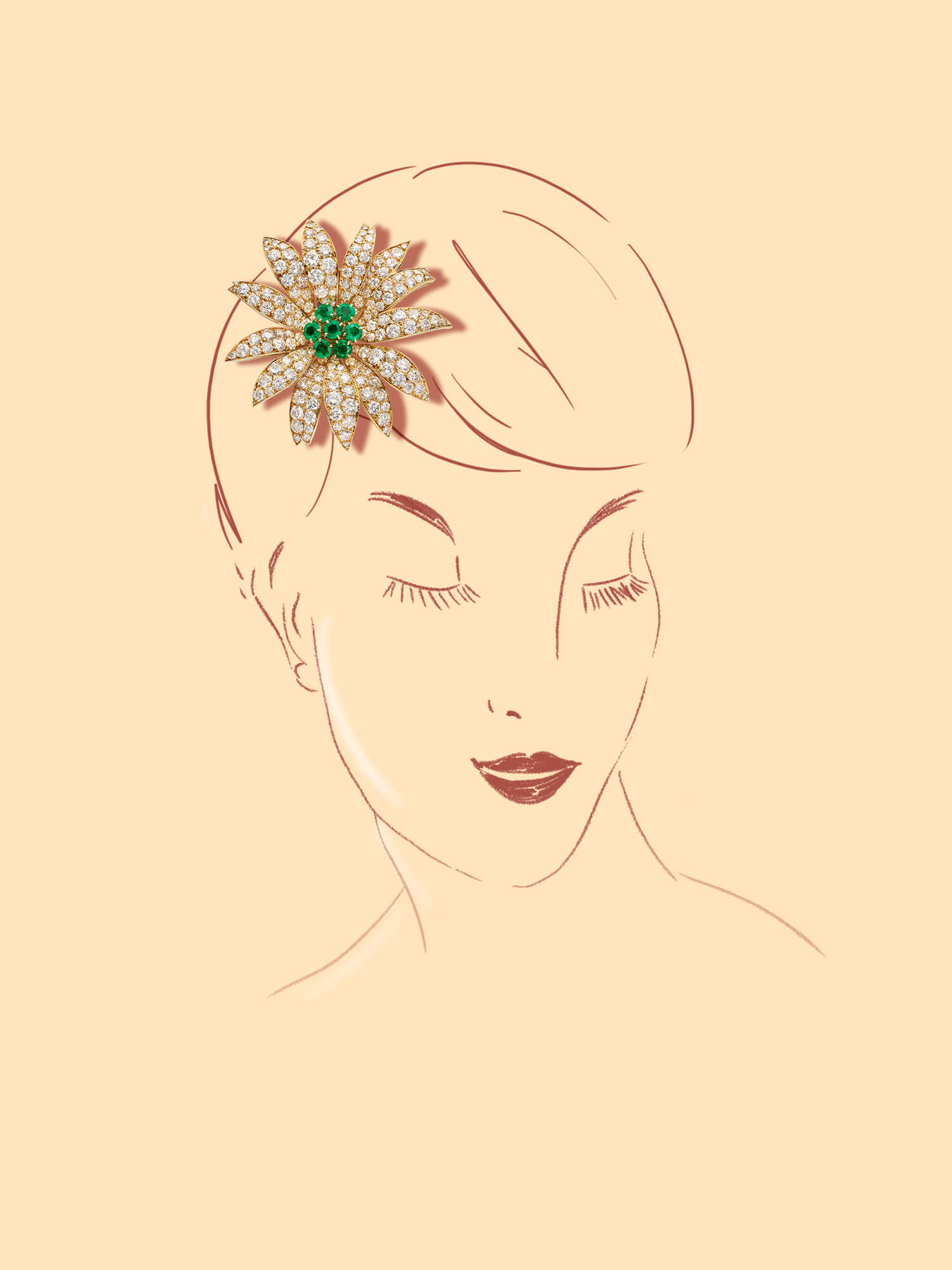 Daisy clip, 1962 - Van Cleef & Arpels