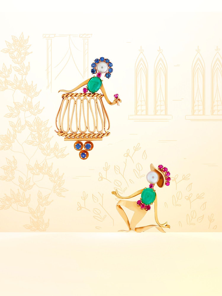 Juliet brooch and Romeo brooch, 1951 - Van Cleef & Arpels