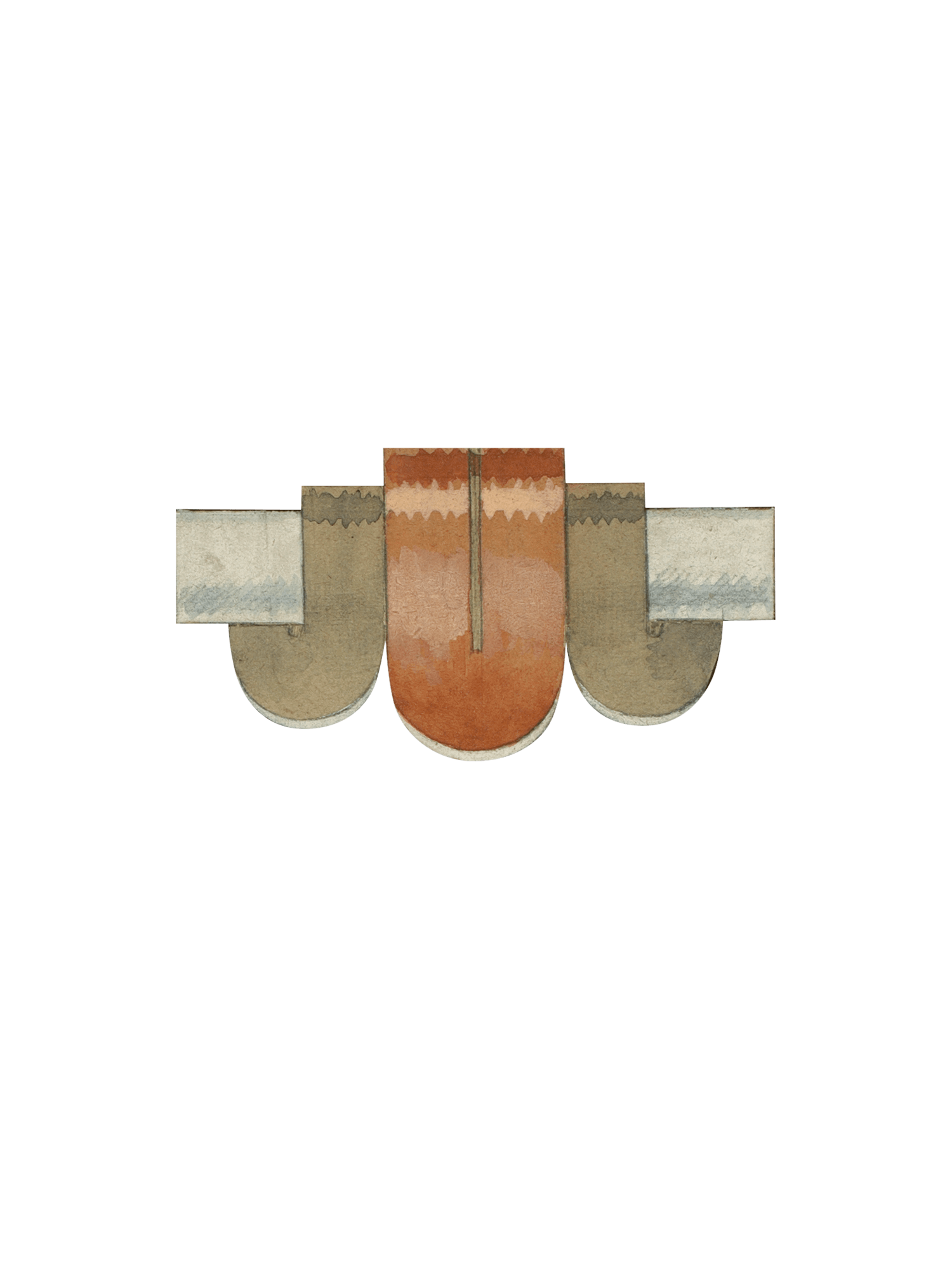 Minaudière百寶匣扣環設計圖,約1935年 - Van Cleef & Arpels梵克雅寶