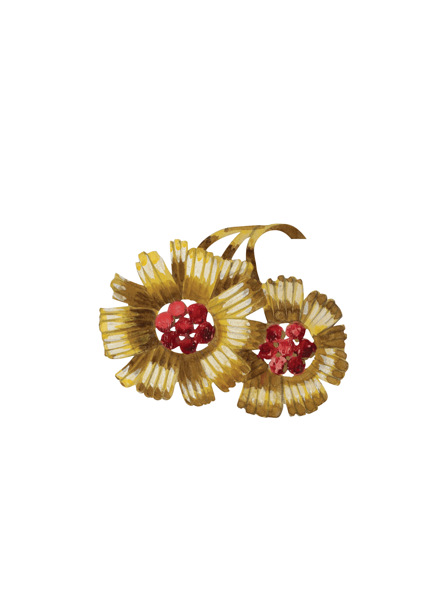 Minaudière百寶匣扣環設計圖,約1938年 - Van Cleef & Arpels梵克雅寶