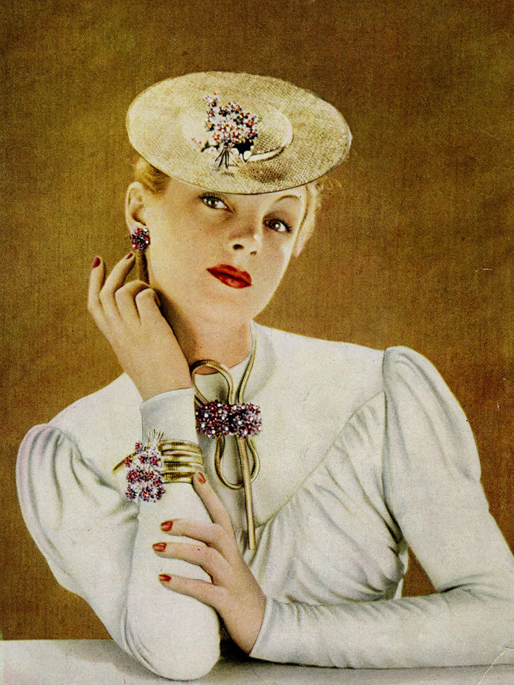 Hawaï Passe-Partout珠寶廣告圖片,1939年 - Van Cleef & Arpels梵克雅寶