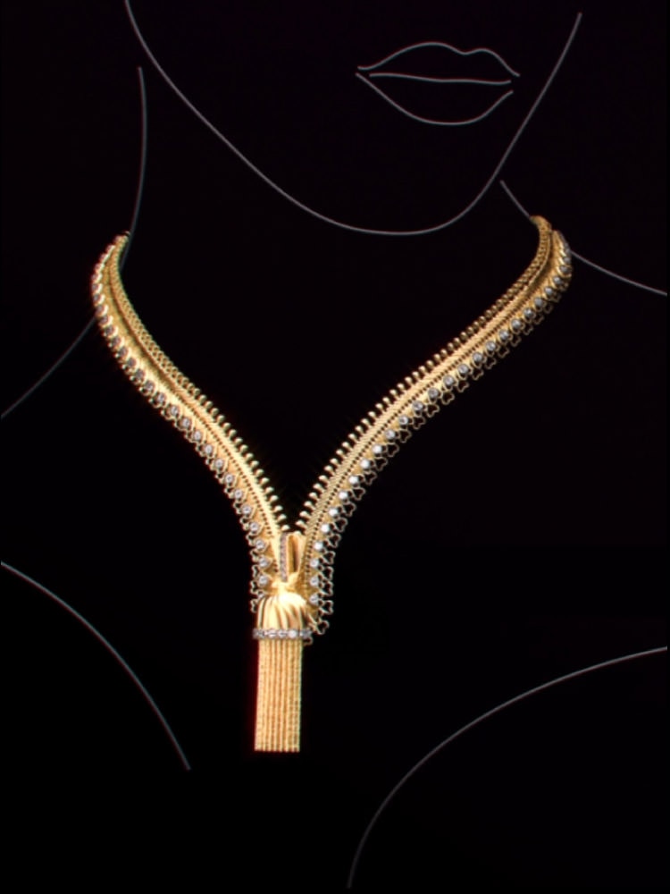 Watch How a Van Cleef and Arpels Zip Necklace Transforms into a