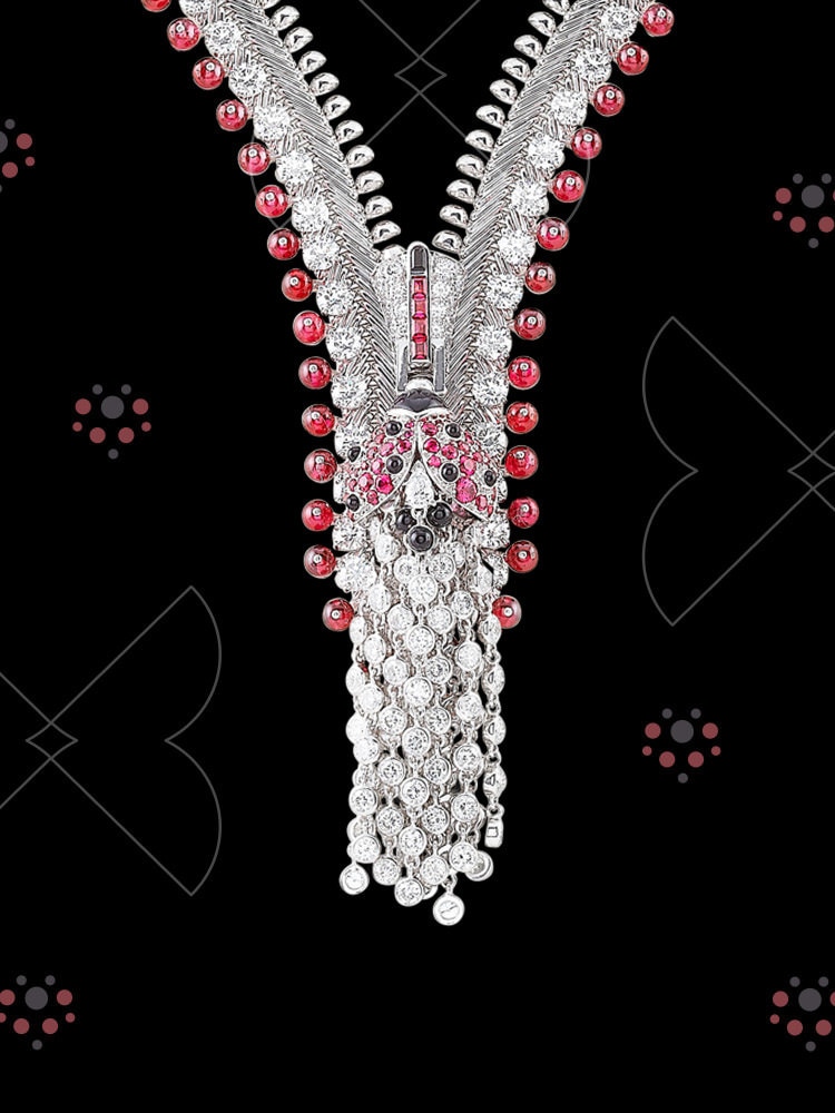 Zip Coccinelle necklace transformable into a bracelet, 2012 - Van Cleef & Arpels