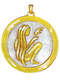 Virgo吊坠设计图,约1990年 - Van Cleef & Arpels