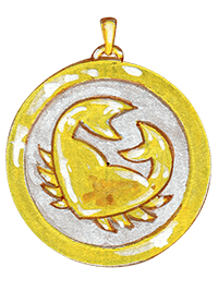 Cancer吊坠设计图,约1990年 - Van Cleef & Arpels