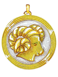 Aries吊坠设计图,约1990年 - Van Cleef & Arpels