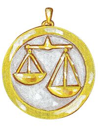 Libra吊坠设计图,约1990年 - Van Cleef & Arpels