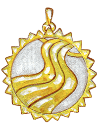 Aquarius吊坠设计图,约1990年 - Van Cleef & Arpels