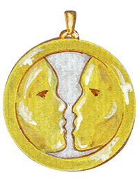 Gemini吊坠设计图,约1990年 - Van Cleef & Arpels