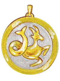 Capricorn吊坠设计图,约1990年 - Van Cleef & Arpels