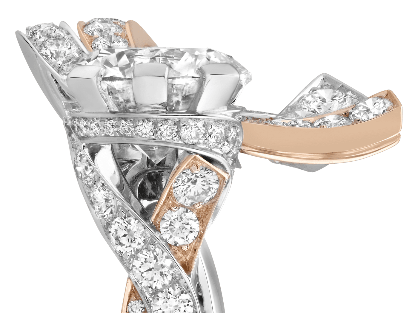 Van Cleef & Arpelsリング Van Cleef & Arpels Mystery Setting 18k White Gold Cocktail